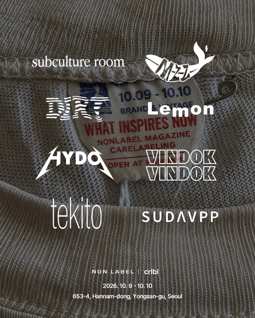 NON LABEL × crlbl 〈WHAT INSPIRES NOW〉 - 이미지 2
