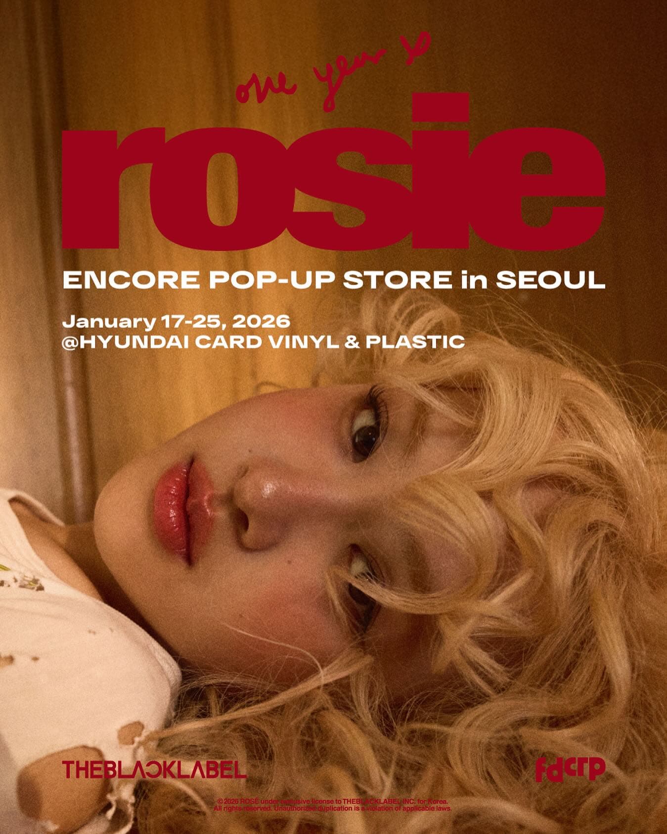 ROSÉ Encore Pop-up 〈one year of rosie〉 - 이미지 1